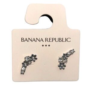 Banana Republic Silver and Blue Earrings